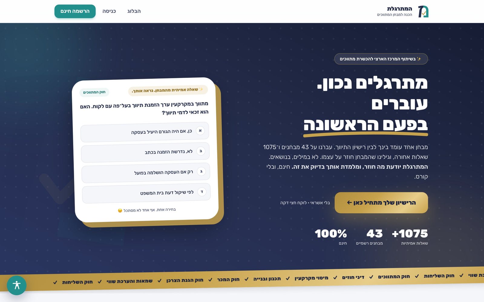 תצוגת המתרגלת